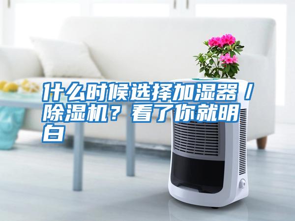 什么時候選擇加濕器/除濕機?看了你就明白