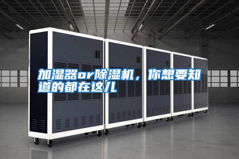 加濕器or除濕機(jī)，你想要知道的都在這兒