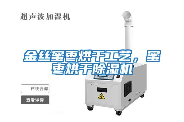 金絲蜜棗烘干工藝,蜜棗烘干除濕機