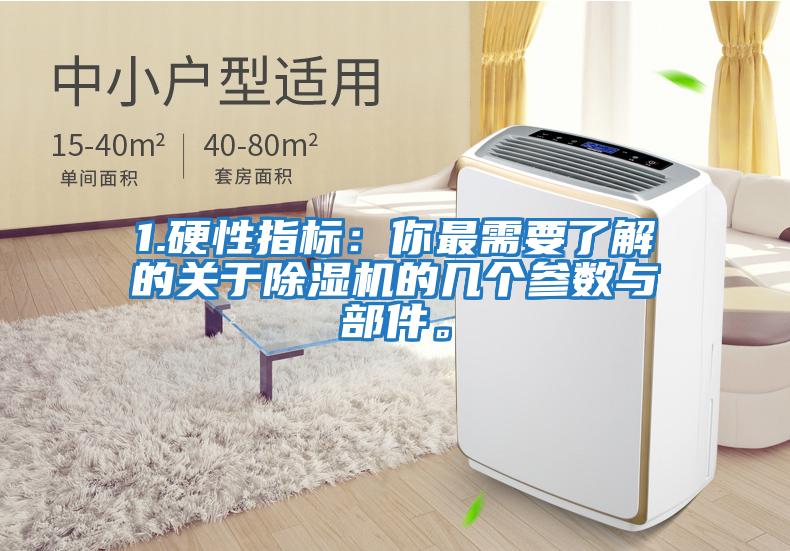 1.硬性指標(biāo)：你最需要了解的關(guān)于除濕機的幾個參數(shù)與部件。