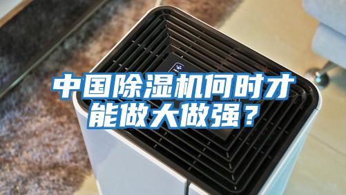 中國除濕機何時才能做大做強?