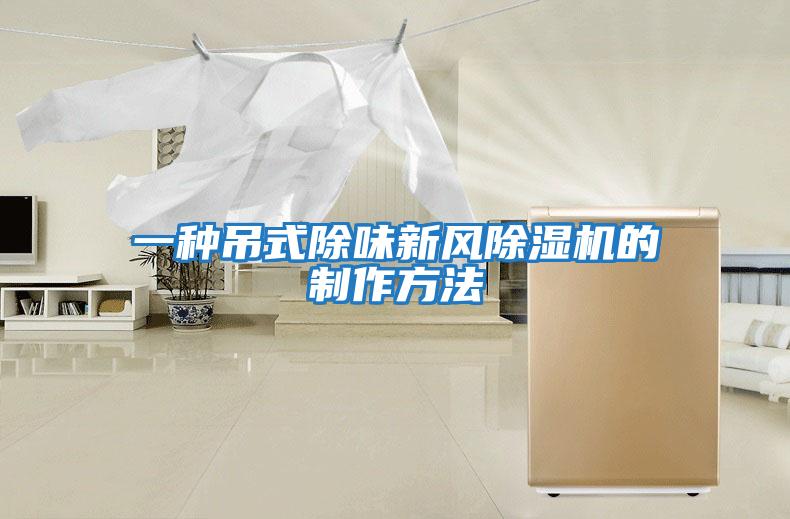 一種吊式除味新風除濕機的制作方法