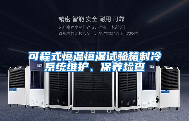 可程式恒溫恒濕試驗箱制冷系統(tǒng)維護、保養(yǎng)檢查