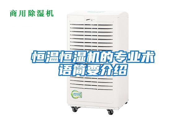 恒溫恒濕機(jī)的專業(yè)術(shù)語簡要介紹