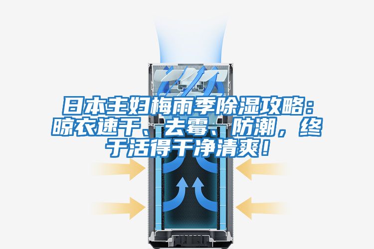 日本主婦梅雨季除濕攻略：晾衣速干、去霉、防潮，終于活得干凈清爽！