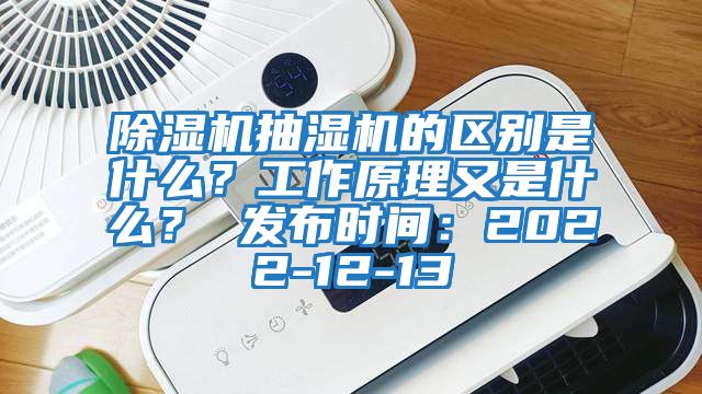 除濕機抽濕機的區(qū)別是什么?工作原理又是什么? 發(fā)布時間:2022-12-13