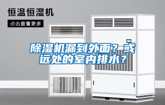 除濕機漏到外面?或遠處的室內排水?