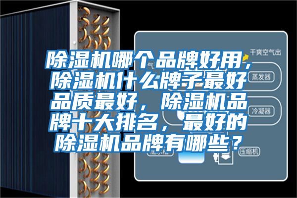 除濕機哪個品牌好用，除濕機什么牌子最好品質最好，除濕機品牌十大排名，最好的除濕機品牌有哪些？