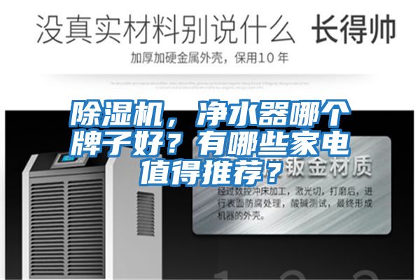 除濕機，凈水器哪個牌子好？有哪些家電值得推薦？